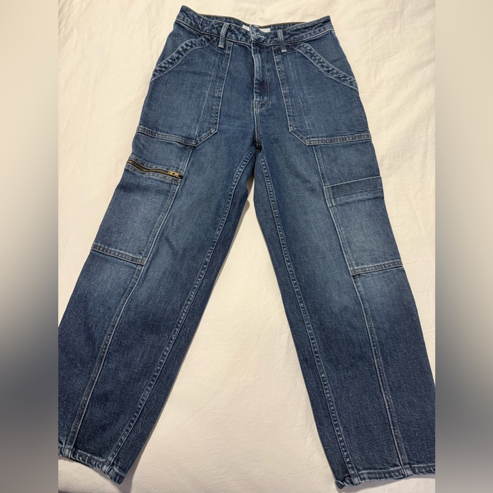 MOTHER Relaxed Fit Blue Jeans